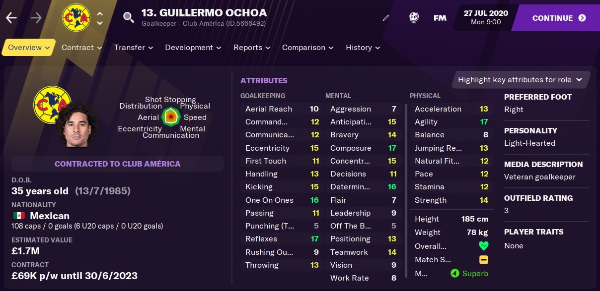 Guillermo Ochoa Football Manager 2021 Guillermo Ochoa Football Manager 2021