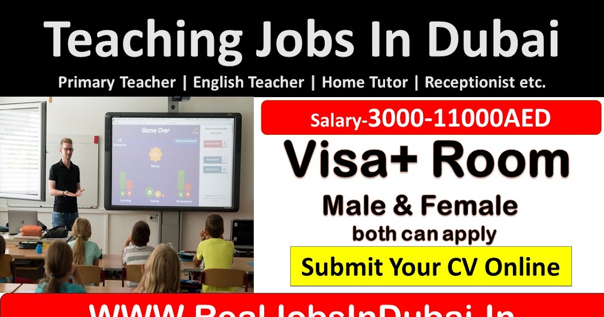 Teaching Jobs In Dubai , Abu Dhabi, Ajman & Sharjah 2020
