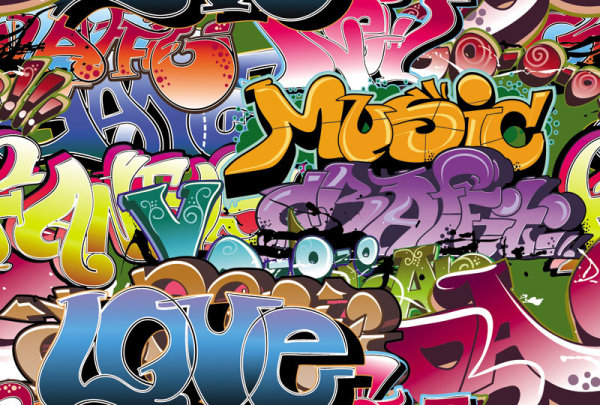  Efek Text graffiti Photoshop