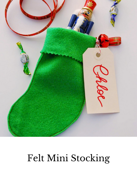 felt mini stocking