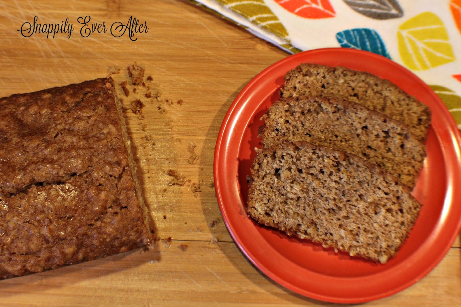 Snappily Ever After Spiced Applesauce Bread