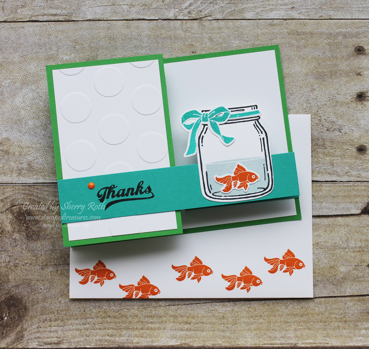 Sherry"s Stamped Treasures Double Z Fold Card and Video