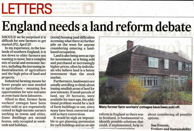 Peter Smith England needs a land reform debate
