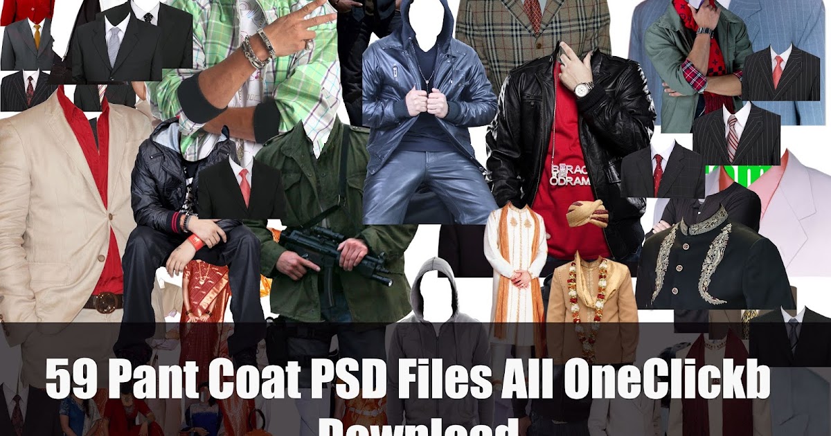 PSD Files PNG Files Coat Pant PSD Files Free Download One