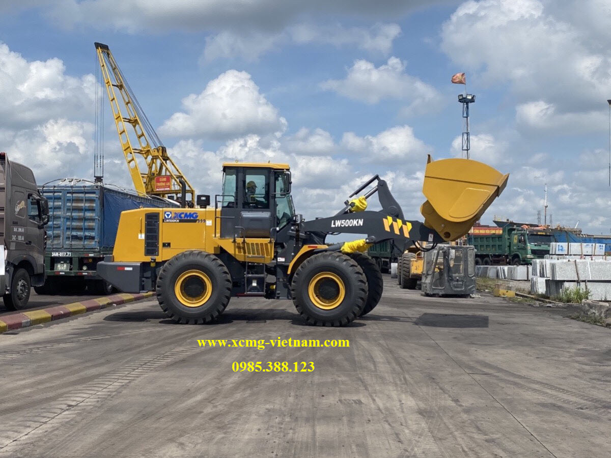 Máy xúc lật xcmg LW500KN 2 tầng đổ 4,5m - www.xcmg-vietnam.com