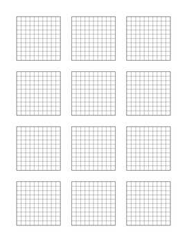 Hundreds Grid Paper - Collage Template