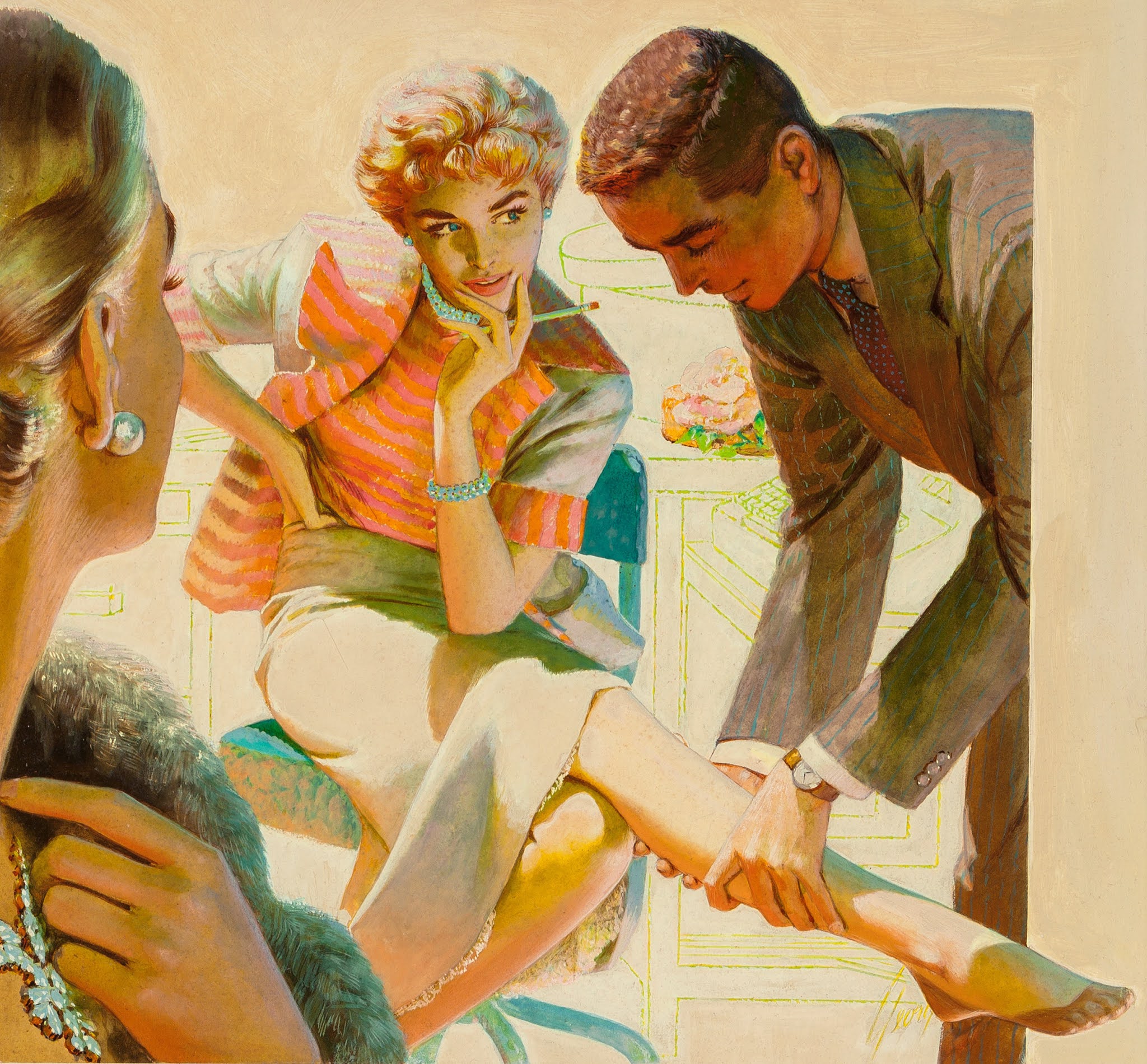 Мужа тоже имел. Edwin Georgi 1896 1964 американский художник иллюстратор. Художник Edwin Georgi. Художник Edwin Georgi мужчина и женщина. Эдвин Георги 1896.