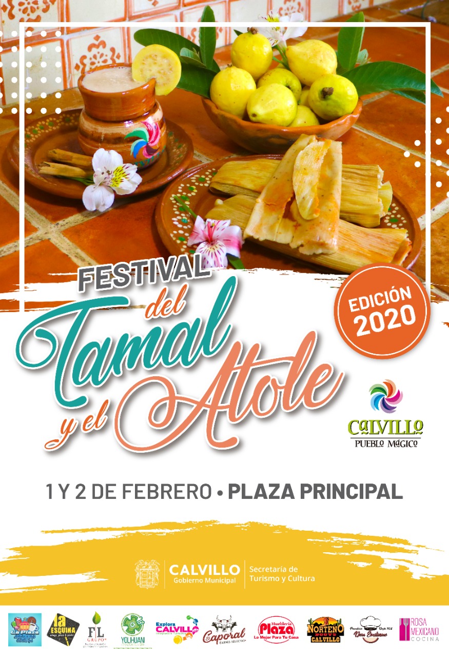 Festival del Tamal y el Atole 2020, 1 y 2 de febrero en Calvillo Pueblo