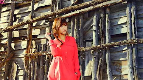 Nam Eun Ju in Red