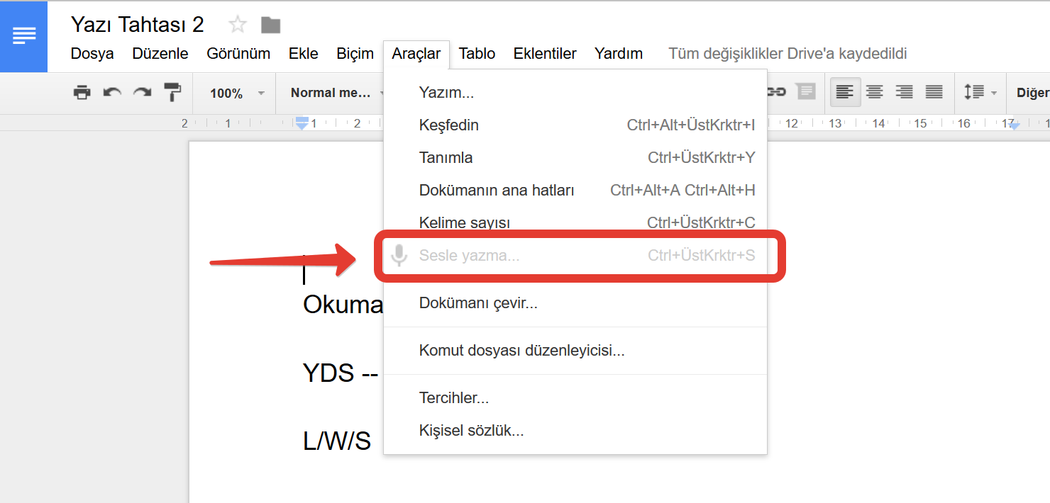 Sesi Yaziya Cevirme