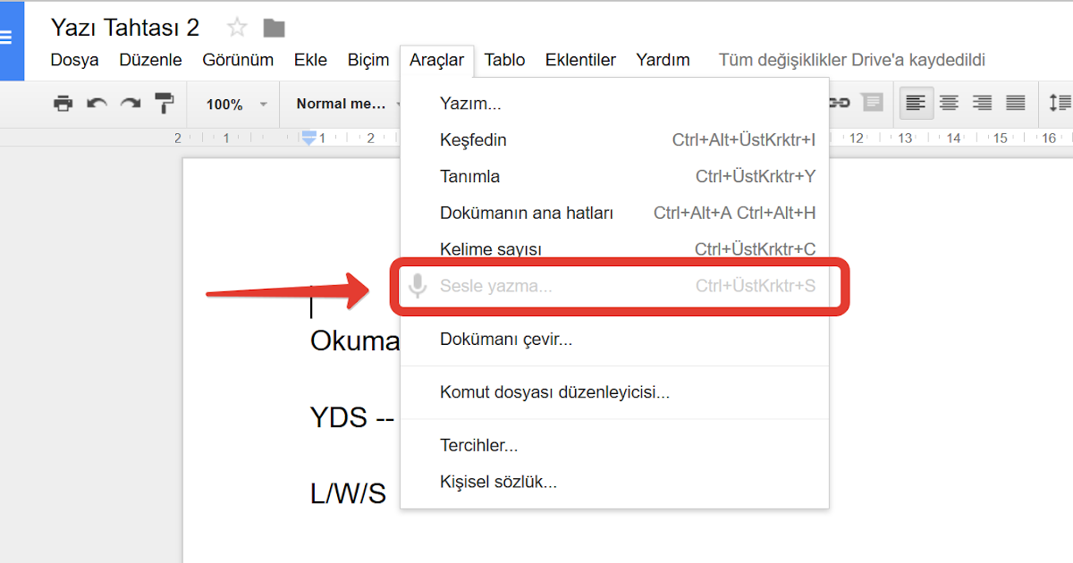 Sesi Yaziya Cevirme
