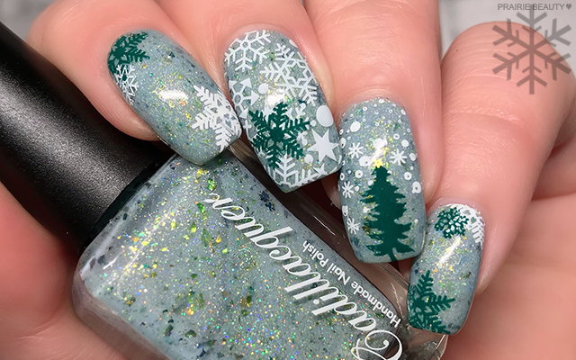 12 NAILS OF CHRISTMAS: Wintery Snowflake Nail Art - Prairie Beauty