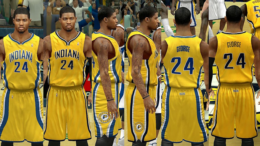 NBA 2K14 Indiana Pacers Jersey Mod Pack