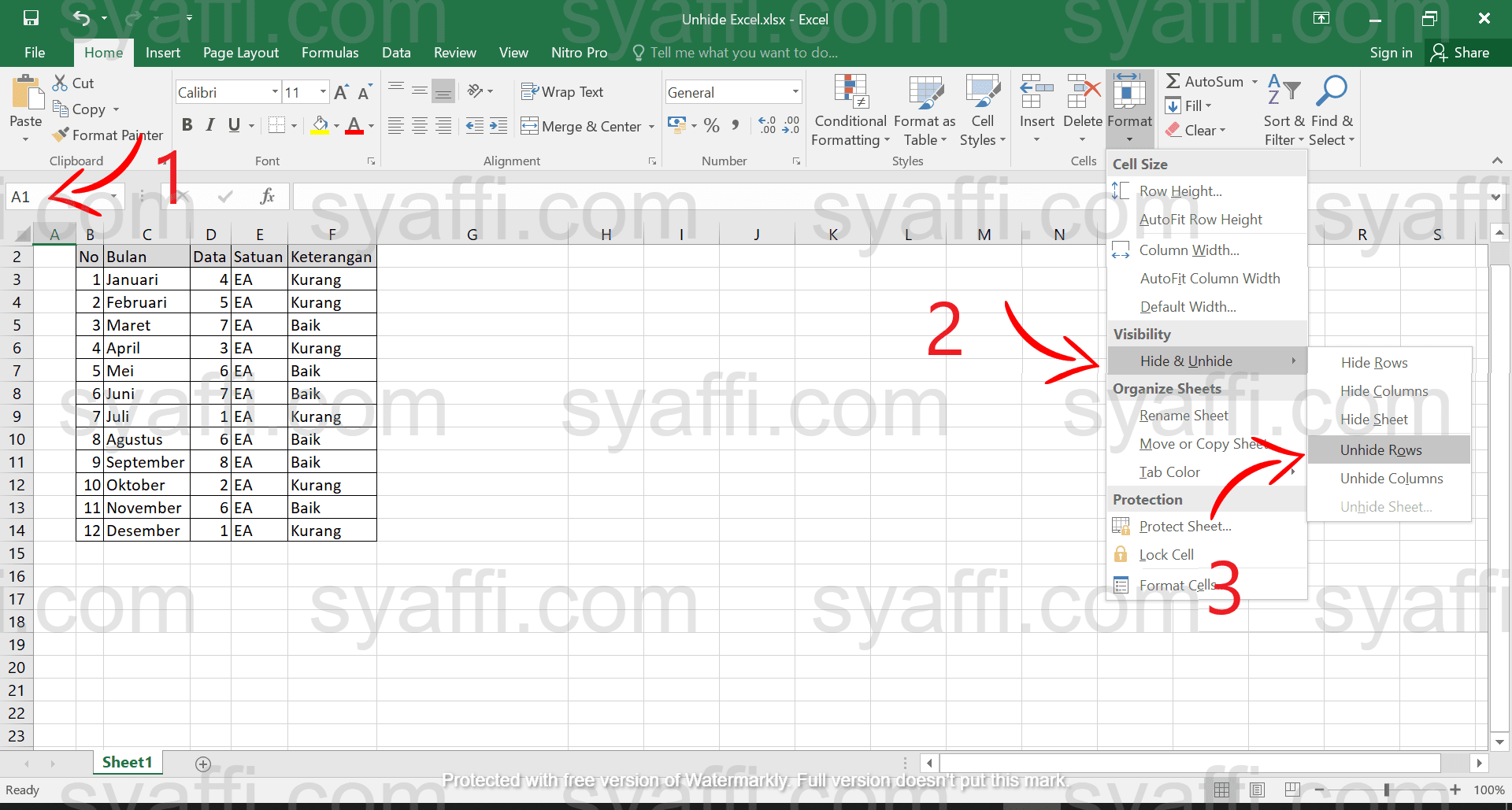 Cara unprotect sheet excel aslforest