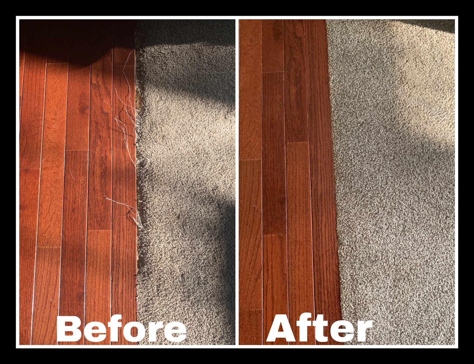 Premium Carpet Repair and Cleaning Carpet to Wood Transition Repair in