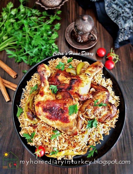 Chicken Biryani Rice, simple recipe with step by step photo and video. | Çitra's Home Diary. #nasibriyani #biryaniricerecipe #chickenrecipe #internationalrecipe #dinneridea #cookingvideo