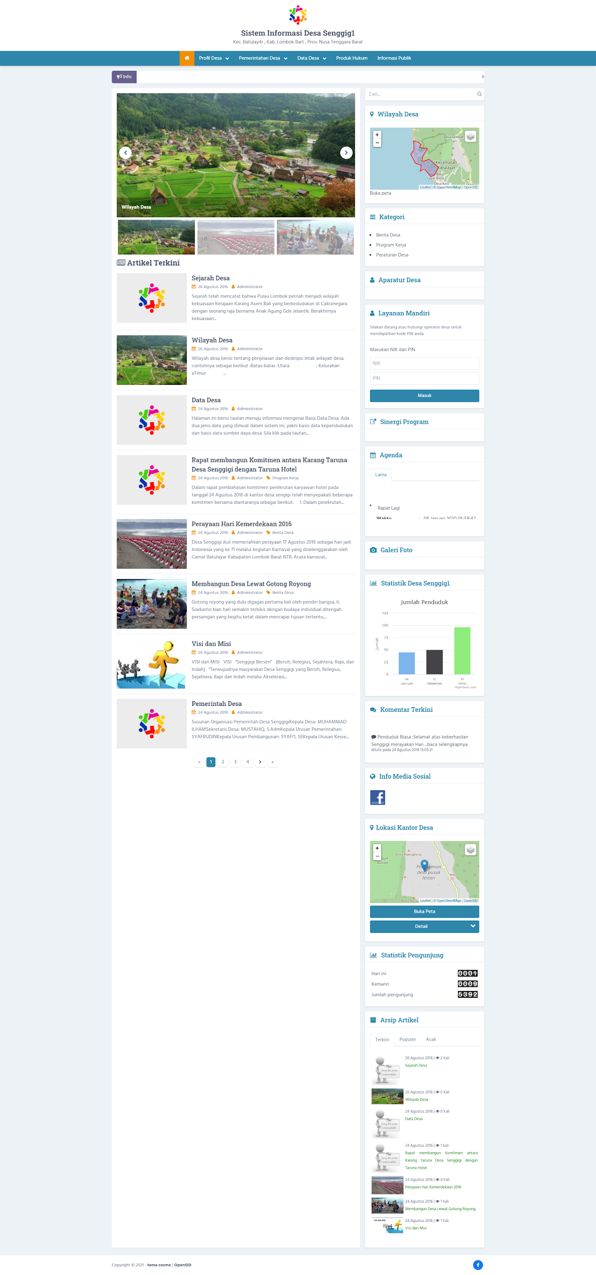 Download Source Code Website Sistem Informasi Desa Gratis