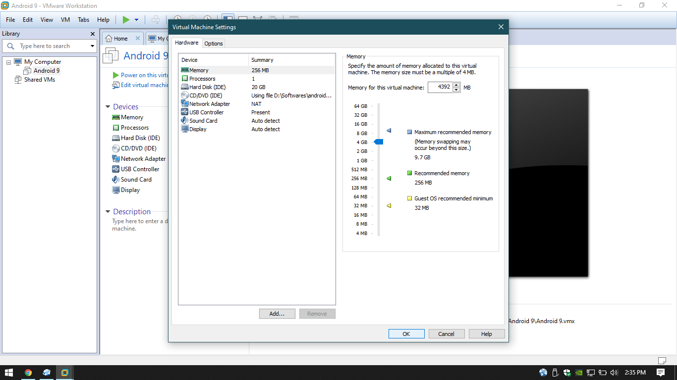 How to install Android operating system in vmware workstation