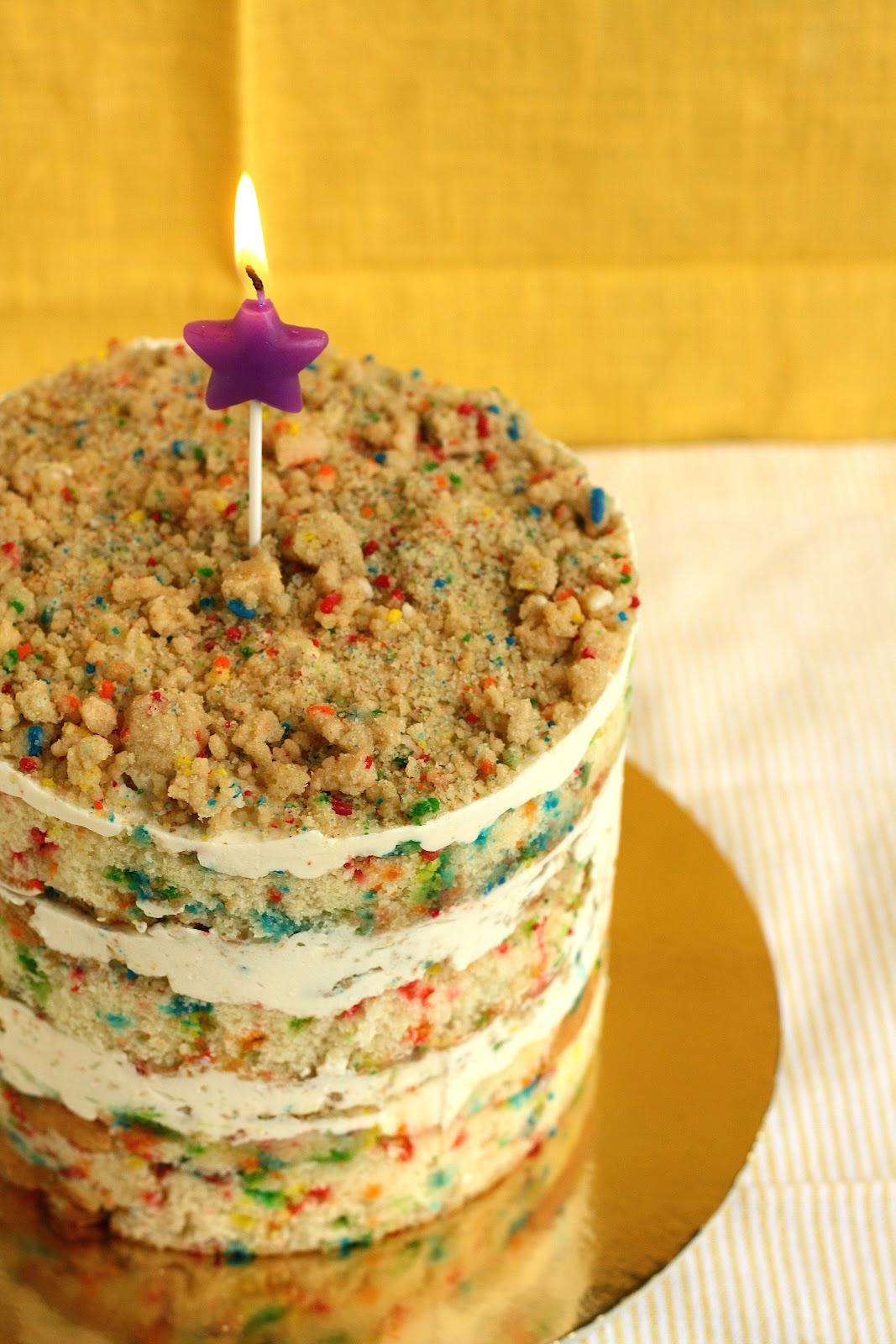 Funfetti Birthday Layer Cake from Momofuku Milk Bar hummingbird high