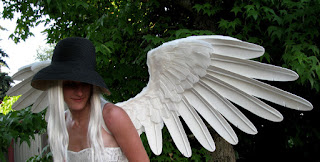Halcyon large handmade white angel wings Truwings Danielle Hurley 
