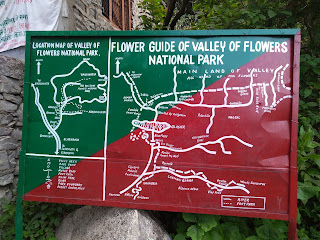 Valley of Flowers guide map