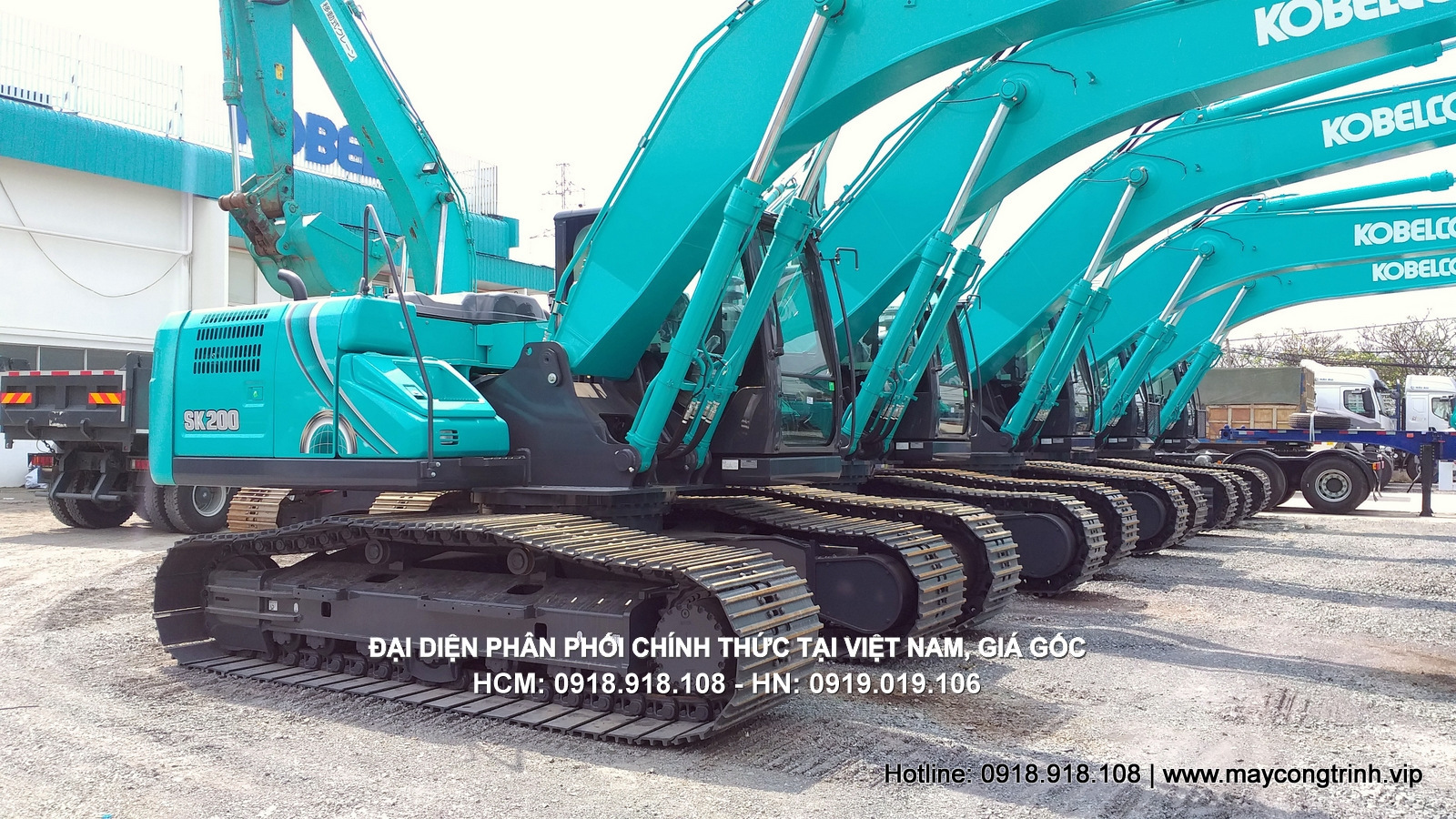Máy xúc đào Kobelco ( Máy đào, Máy xúc) sk130-10, gầu 0.5 - 0.8m3