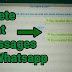 Delete Sent Messages on Whatsapp Recall Sent Whatsapp messages