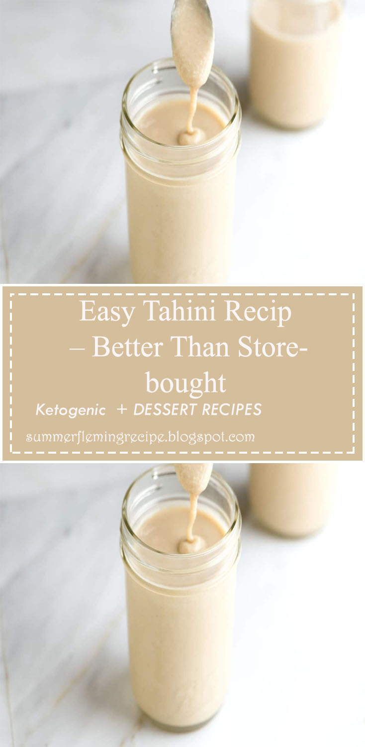 "Homemade tahini is so easy to make. Our recipe is quick and makes tahini that tastes so much better than anything you can buy at the store. Jump to the Tahini Recipe or watch our quick recipe video showing you how to make it.  "