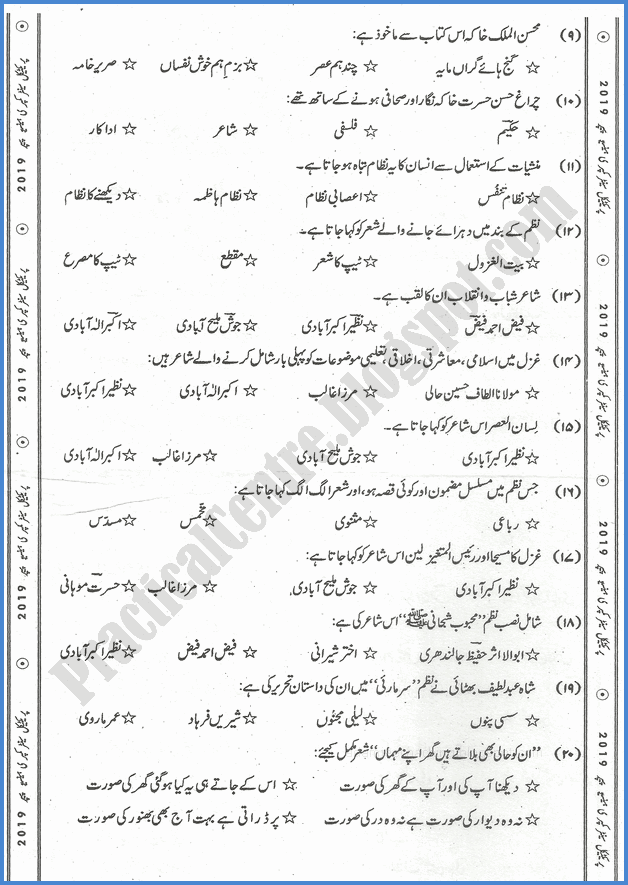 urdu-xii-practical-centre-guess-paper-2019-science-group