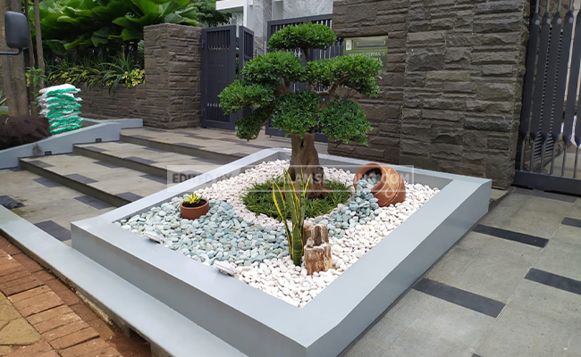 Taman Minimalis Depan Rumah Yang Unik & Modern - JUAL BATU ALAM