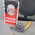 POLÍCIA MILITAR APREENDE ADOLESCENTE EM CONFLITO COM A LEI E ARMA DE FOGO LOGO APÓS ASSALTO A RESIDÊNCIA EM POMBAL