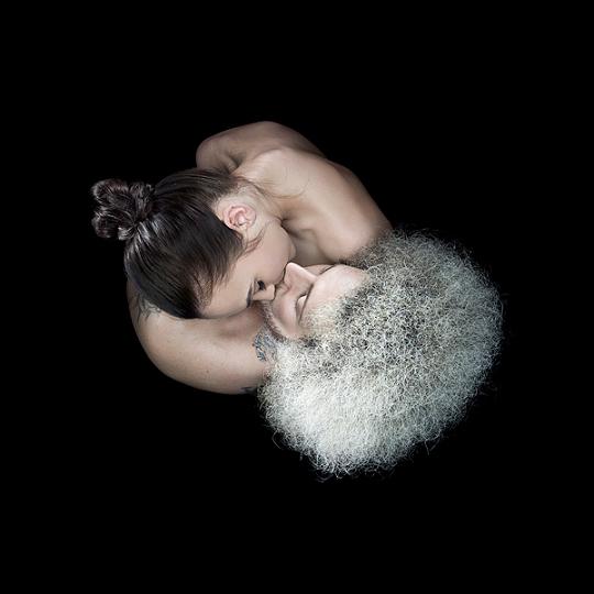 andy barter fotografia casais beijando de cima beijo ying yang