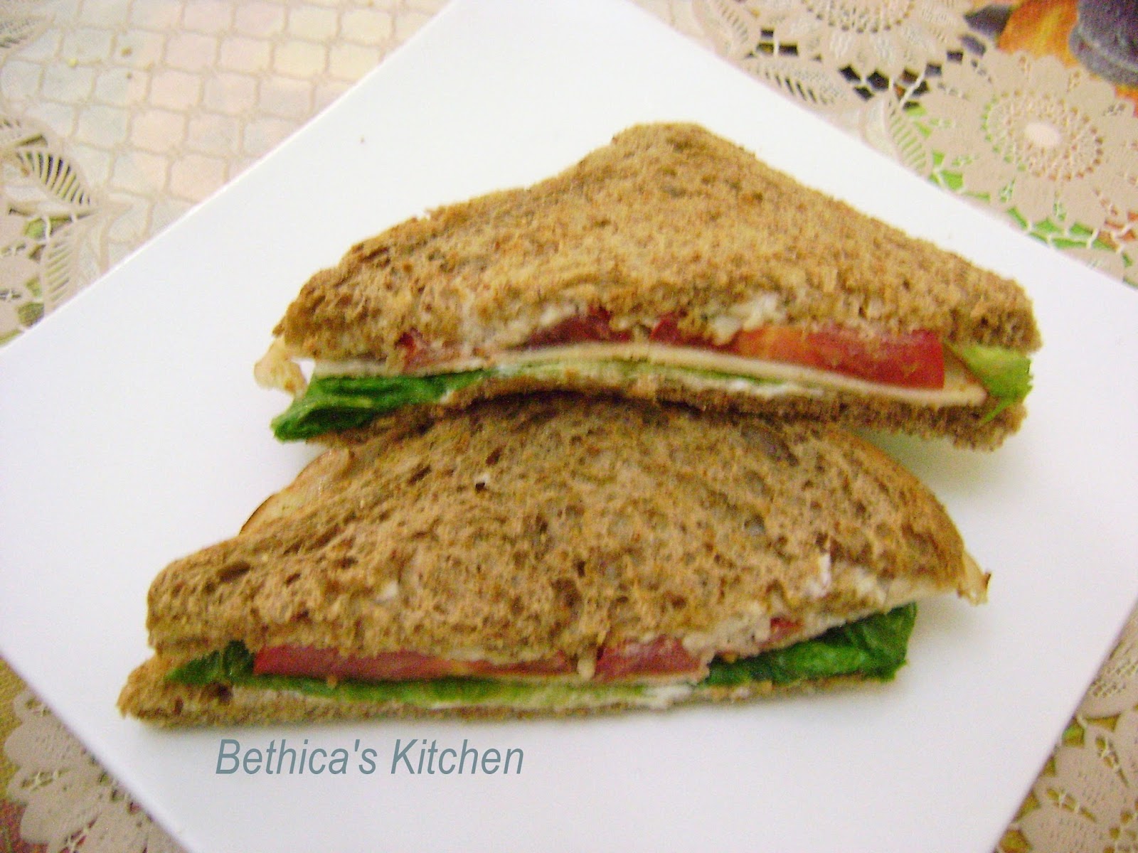 Bethica's Kitchen Flavours Turkey Ham Sandwich