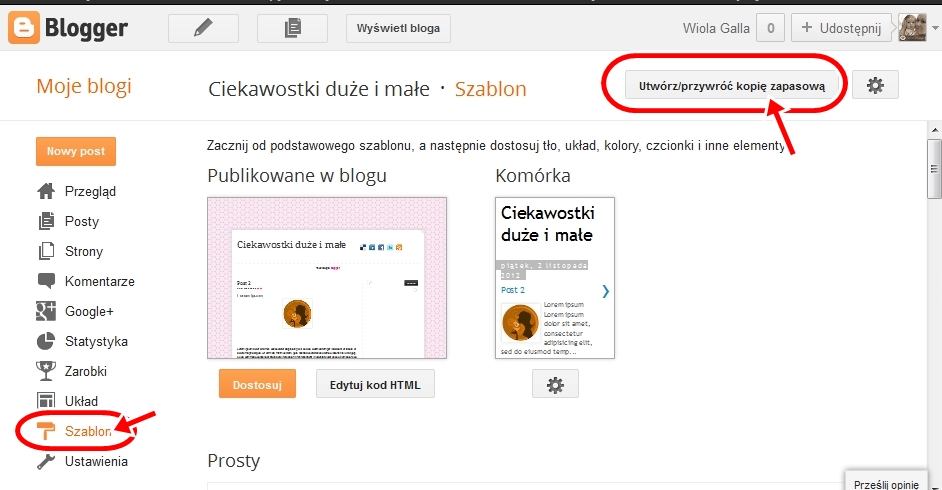 Jak zmienić szablon na bloggerze? ~ Pomocnik blogera