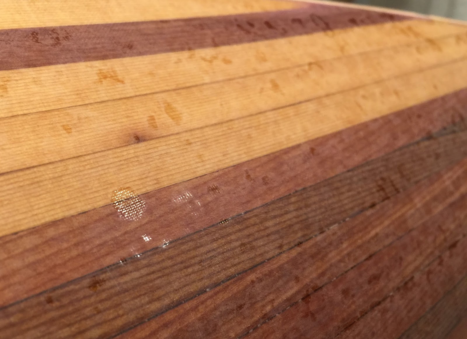 First Coat Sanded. Second Coat of Epoxy Added.