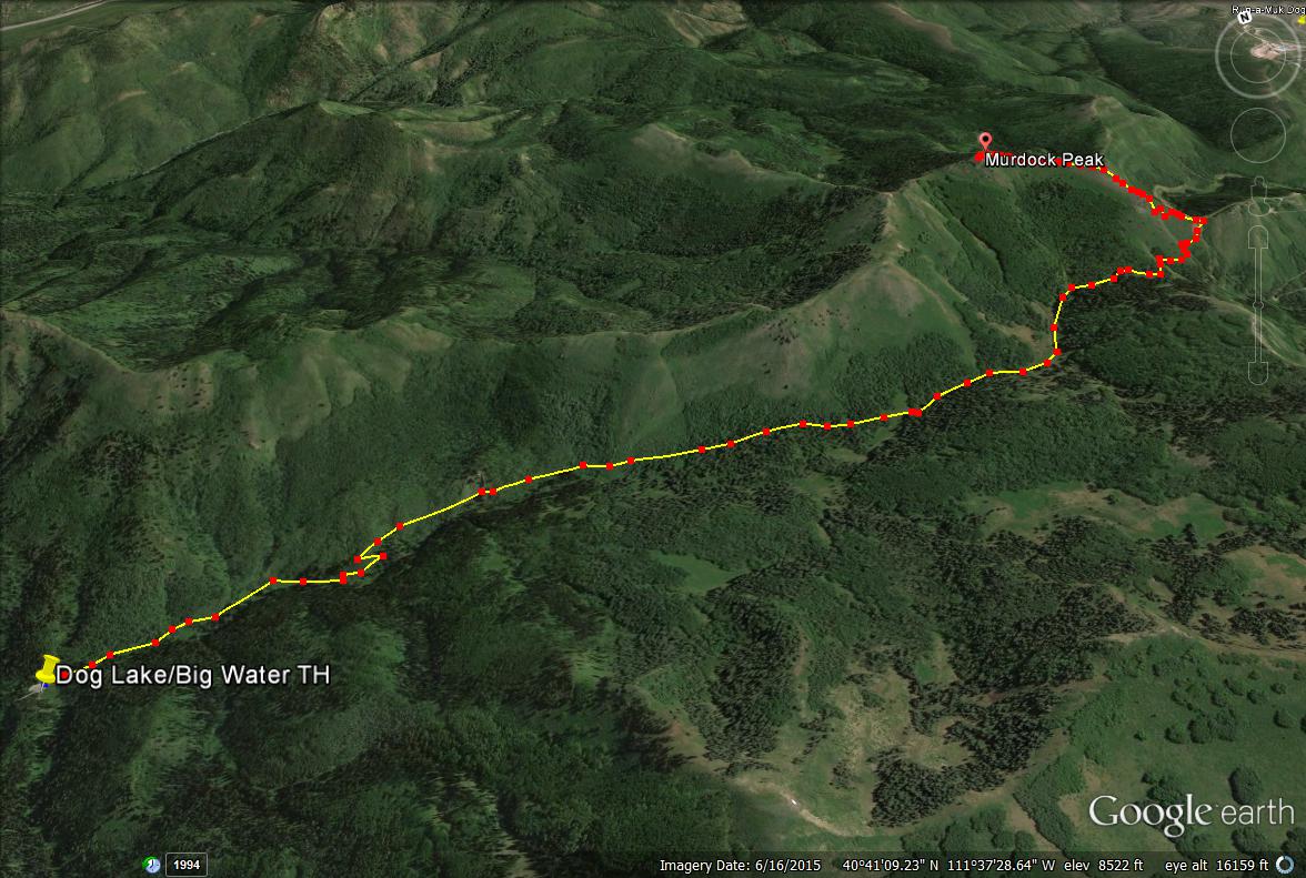 Girl on a Hike Hiking to Murdock Peak