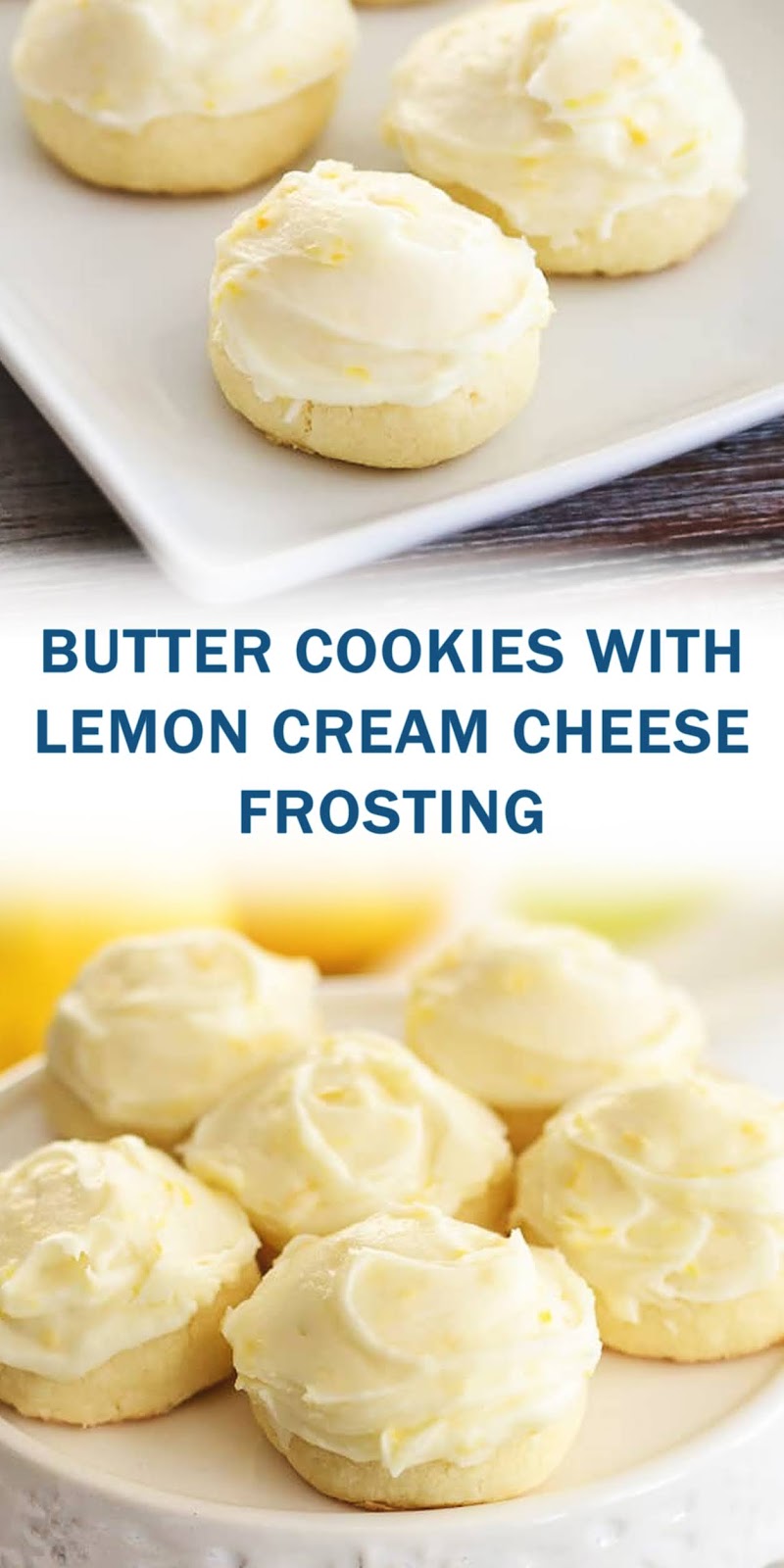 BUTTER COOKIES WITH LEMON CREAM CHEESE FROSTING 3 SECONDS