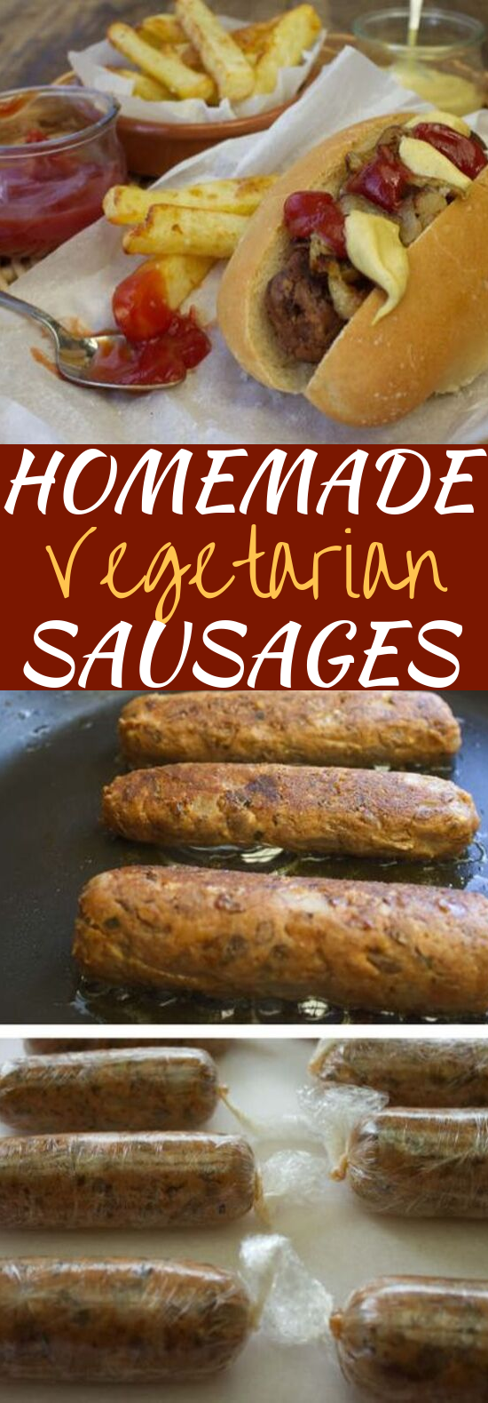 Homemade Vegetarian Sausages #vegetarian #vegan