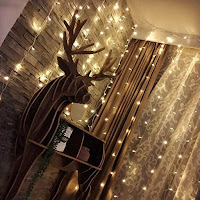 Twinkle Star 300 LED Window Curtain String Light Wedding Party 