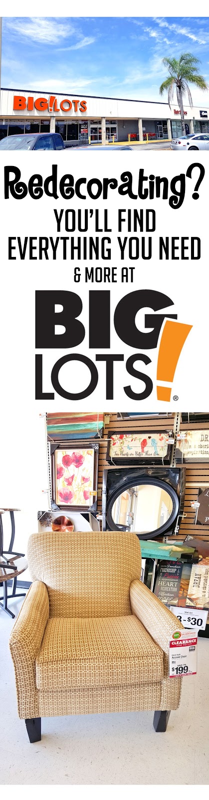 Check out how you can redecorate your place with one quick shop at Big Lots! This living room is so cute,  I can't even...