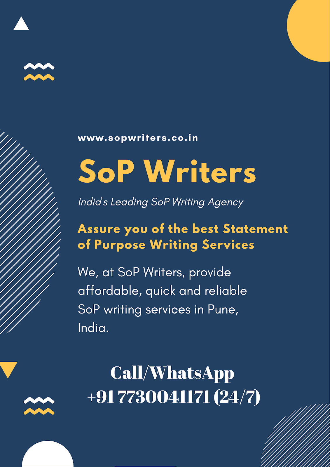Sop writing services india
