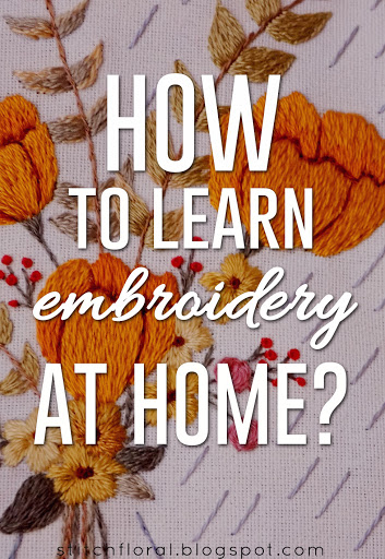 How To Learn Embroidery At Home  Stitch Floral