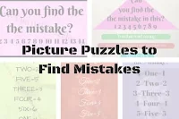 Picture Puzzles to Find Mistakes in Images