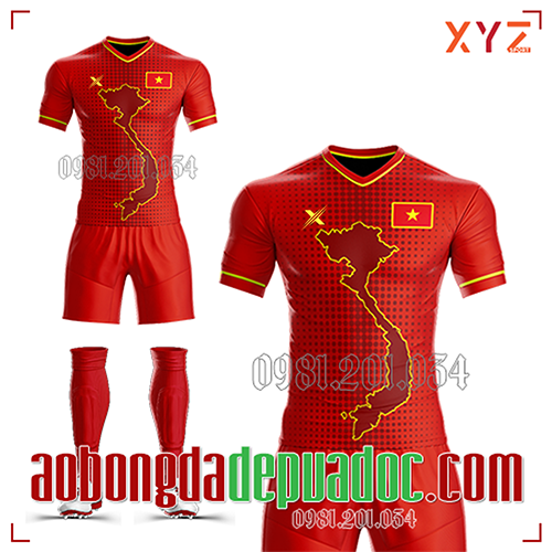 Áo Đội Tuyển Việt Nam Tự Thiết Kế Mã Vn-04 Đẹp Và Độc - Xyz Sport