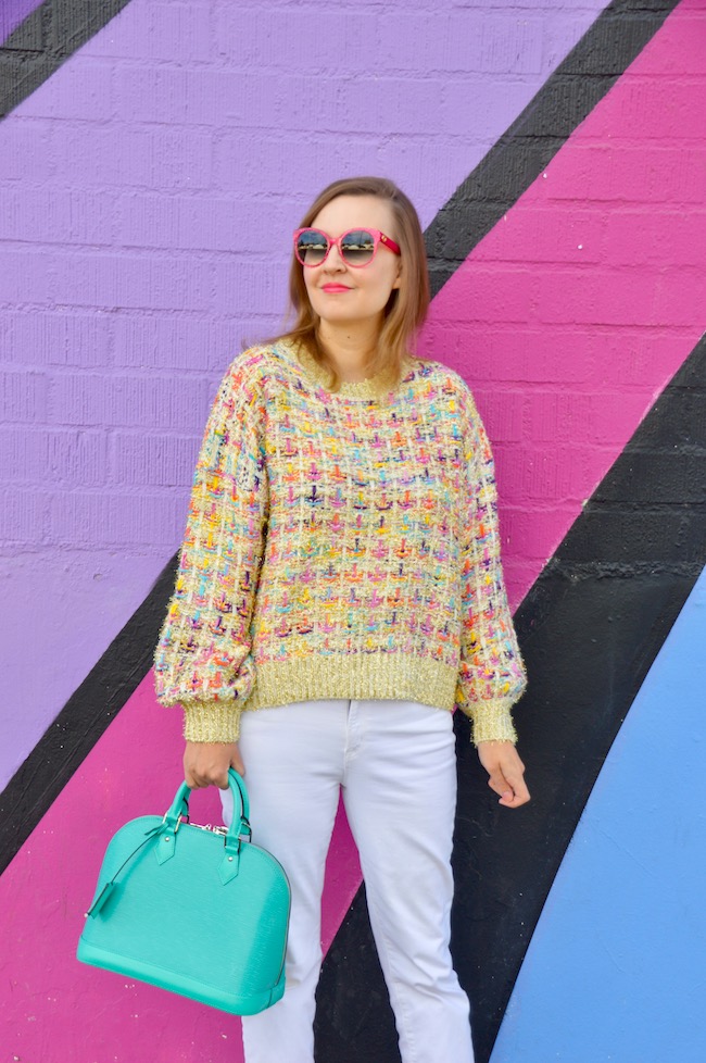 womens colorful sweater