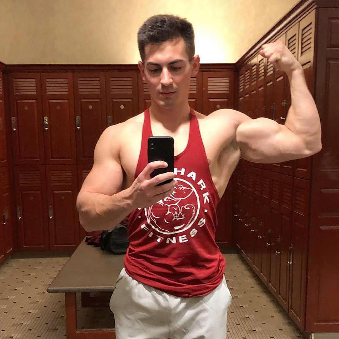 sexy-young-teen-male-gym-personal-fitness-trainer-locker-room-biceps-flex-selfie