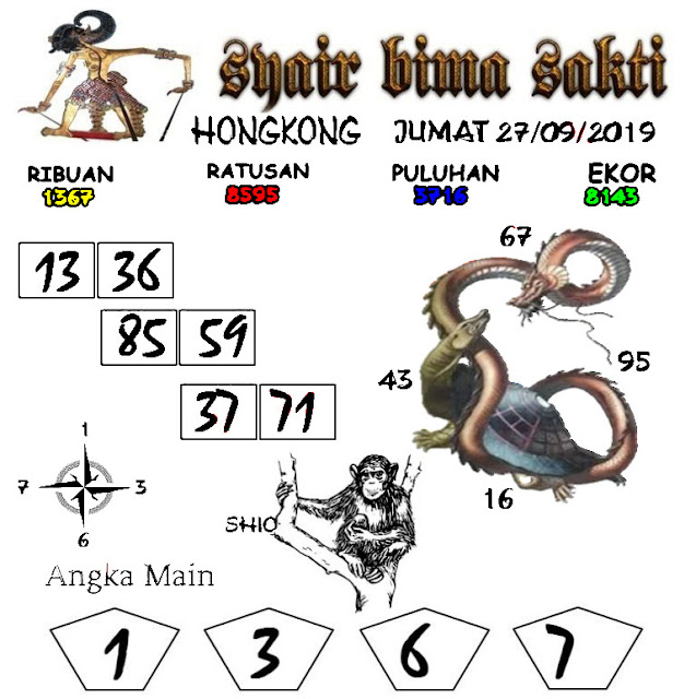 Syair Togel Hongkong Hari Ini 27 September 2019