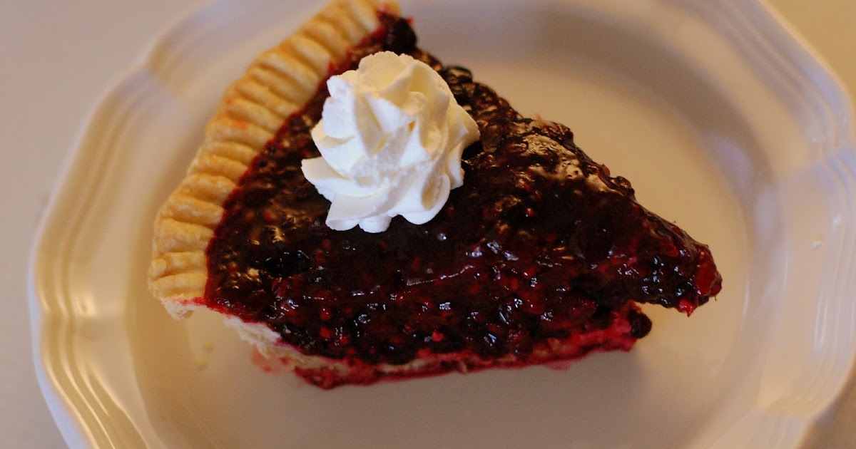 La Vie Est Belle Fresh Boysenberry Pie with Whipped Cream