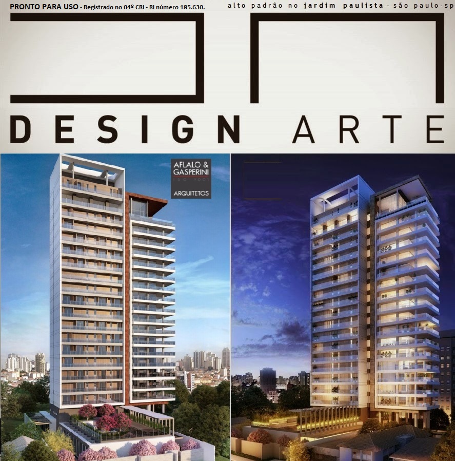 DA Design Arte Jardim Paulista - Apartamentos de alto padrão, 408m² - Rua Batataes