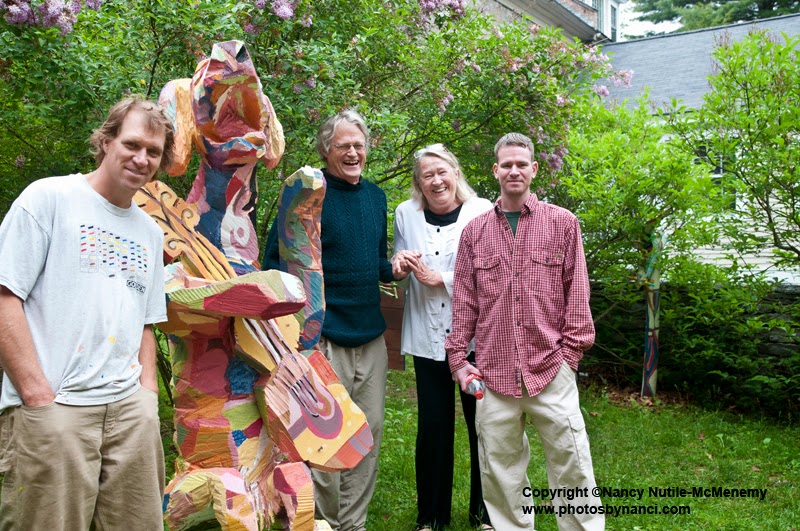 Woodstock Vt Elementary Students Tour the Town's Sculptures with